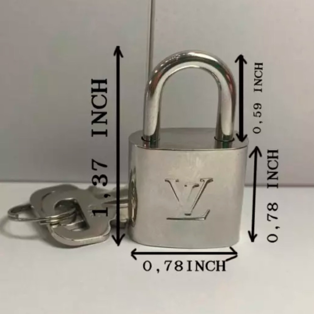 Louis Vuitton Silver Padlock and 2 Keys with COA - Picture 6 of 7